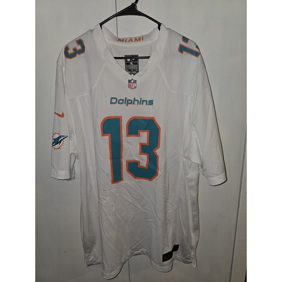 Dan Marino #13 Miami Dolphins Throwback Men's Game onField Jersey White - Picture 2 of 16